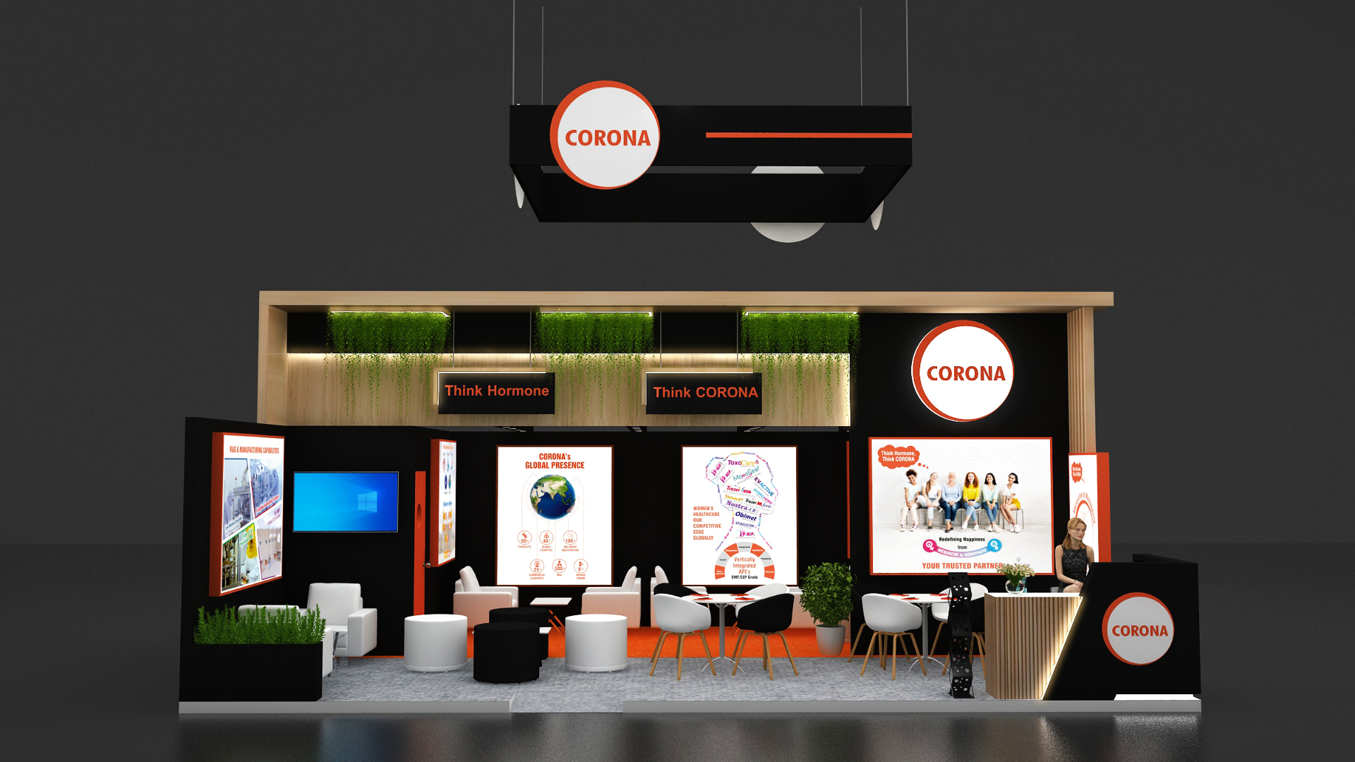 Corona booth at CPHI 2025 — view 1