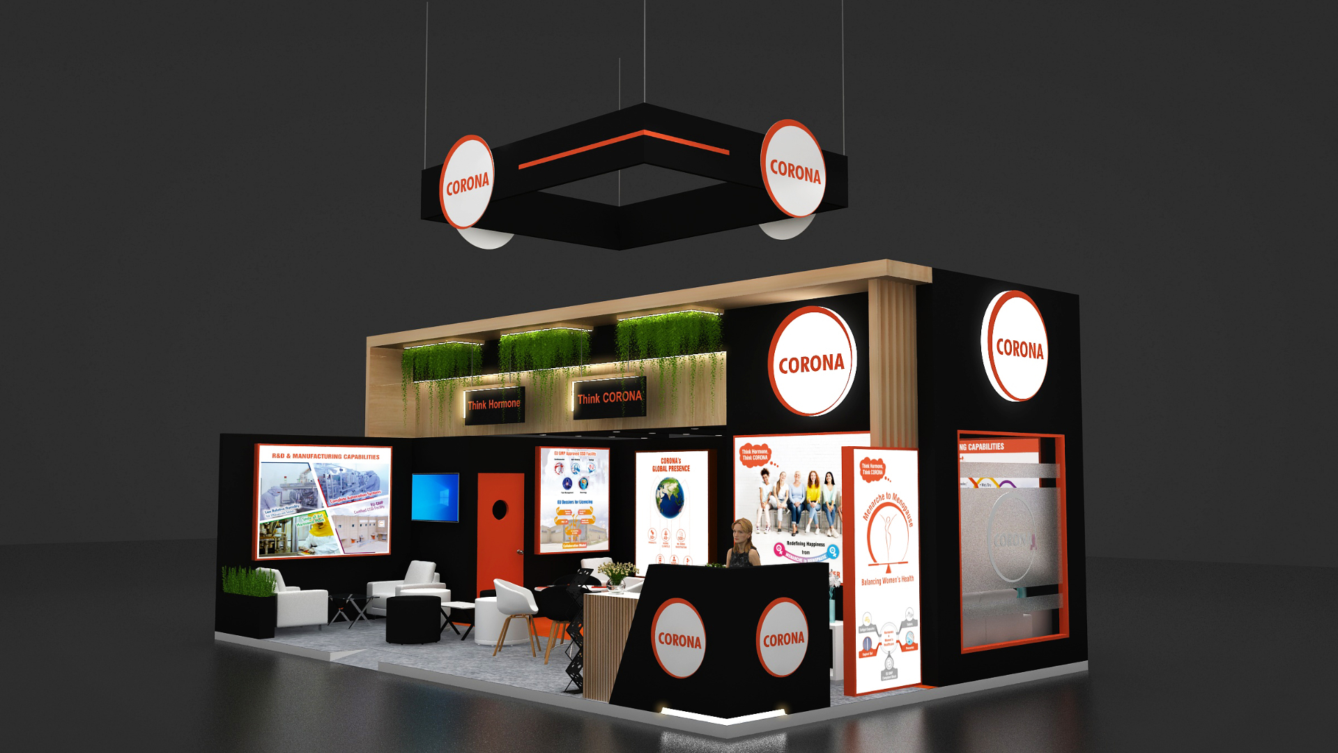Corona booth at CPHI 2025 — view 2