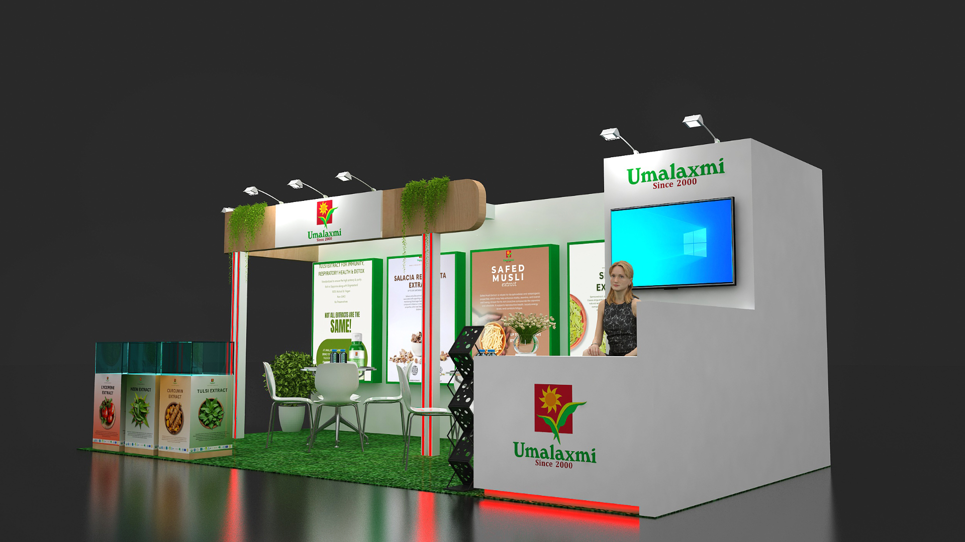 Umalaxmi Organics Pvt Ltd booth at Supply Side West 2025 — view 3
